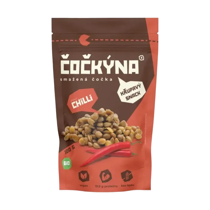 Čočkýna Smažená čočka s chilli 100 g Bio